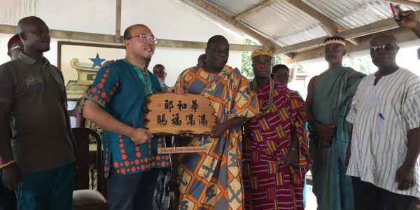 Pastor James meeting Lome Grand Chief